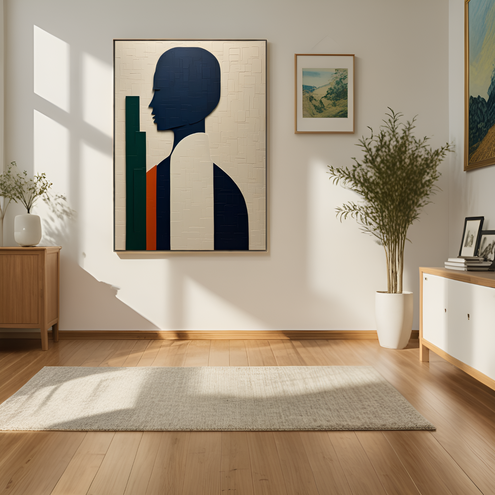 La silhouette mystérieuse : une fusion de forme et de couleur 