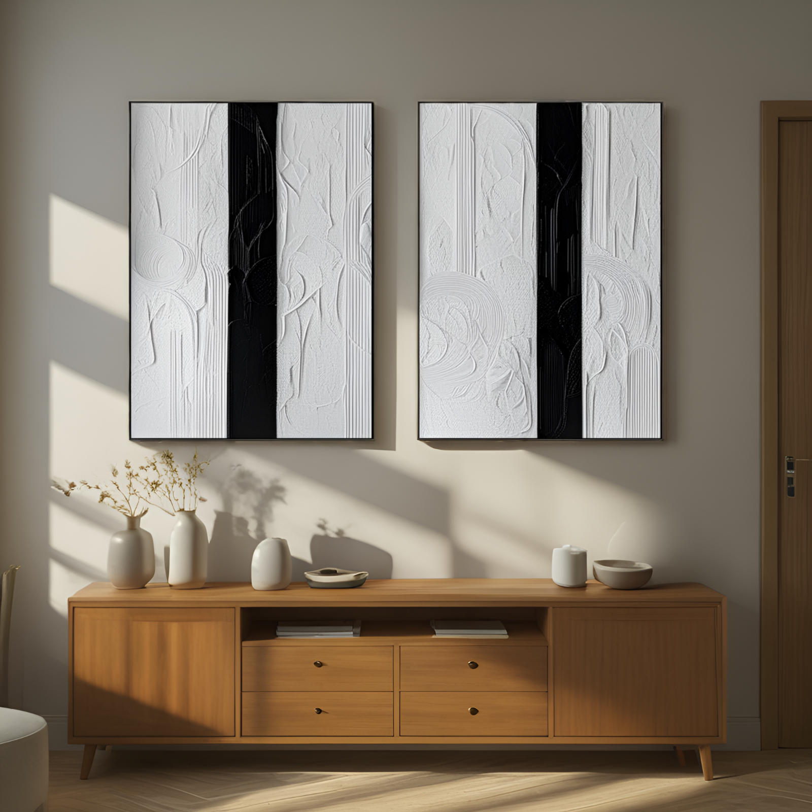 Contrast in Texture: The Interplay of Light and Shadow