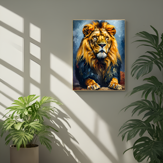 The Lion's Repose: Majesty in Stillness