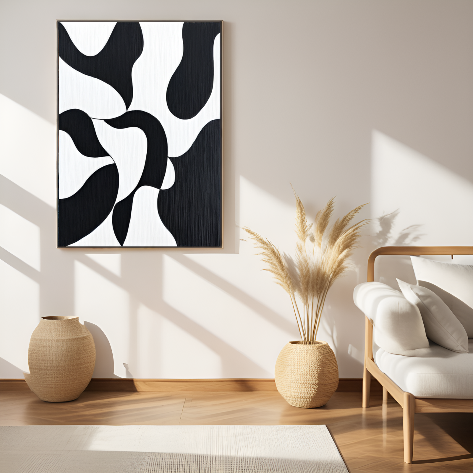 Abstract Rhythms: The Interplay of Black and White Forms