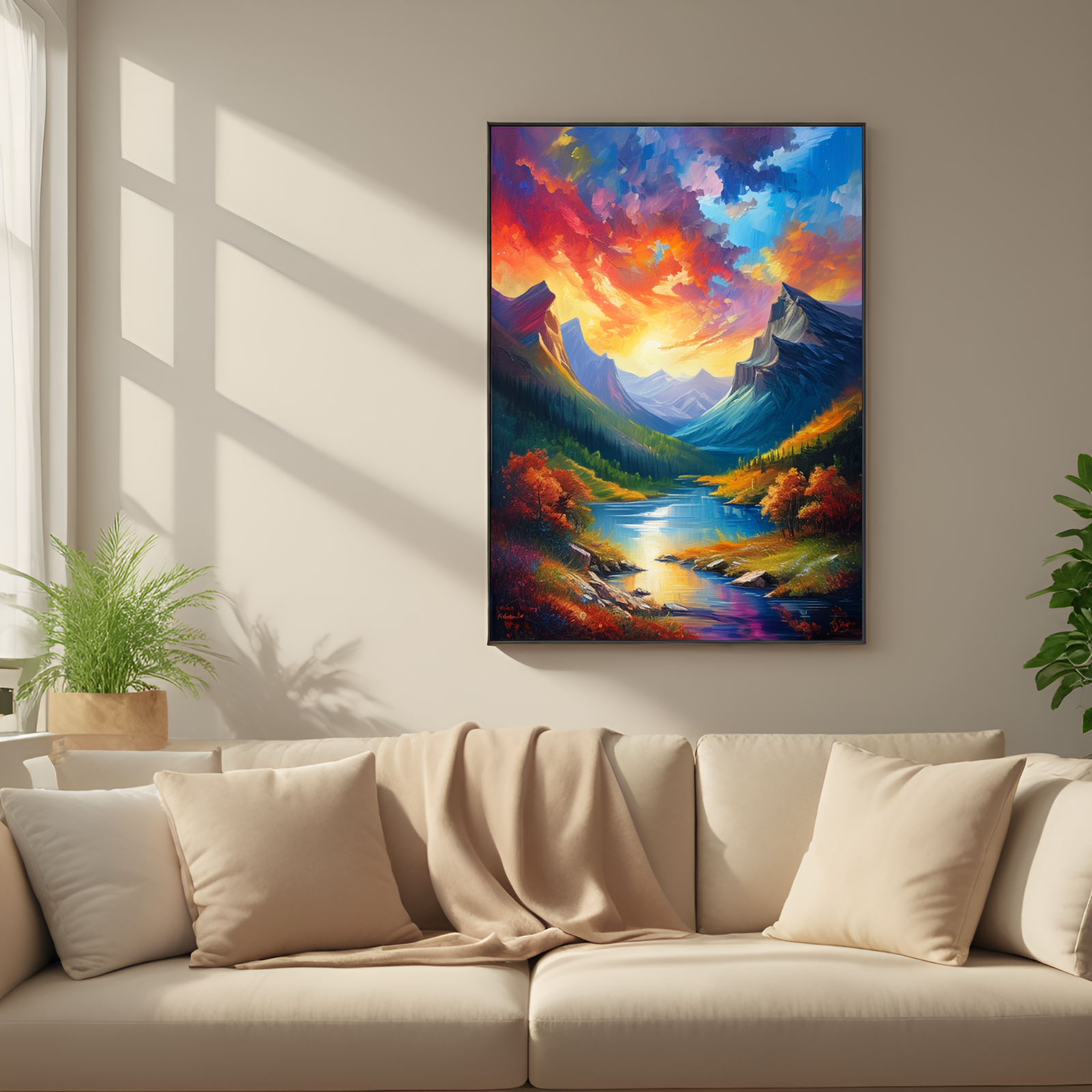 Splendid Sunset over Mountain Vistas