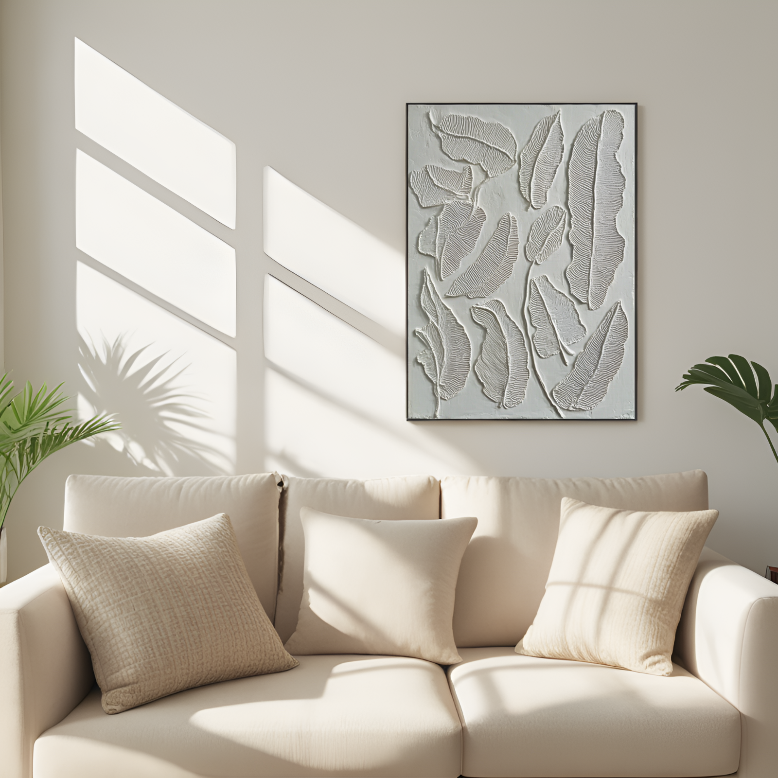 Échos silencieux du feuillage : l'art du relief des feuilles 