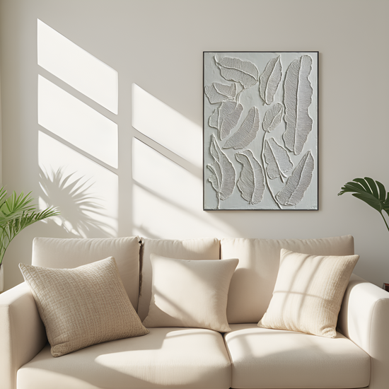 Échos silencieux du feuillage : l'art du relief des feuilles 