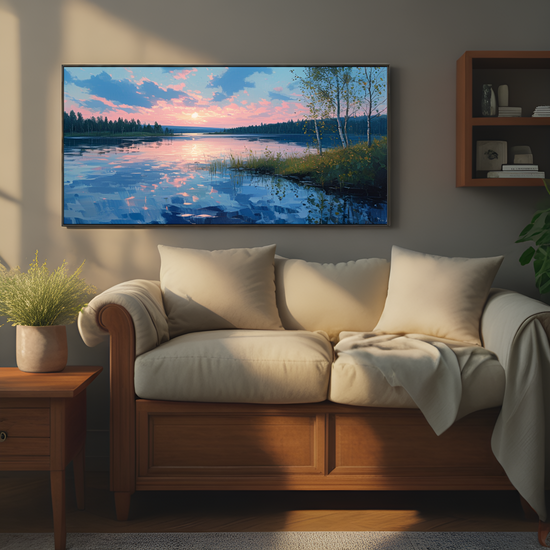 Serene Lake at Sunset