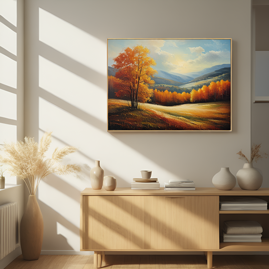 Glorious Autumn Reverie in the Mountains