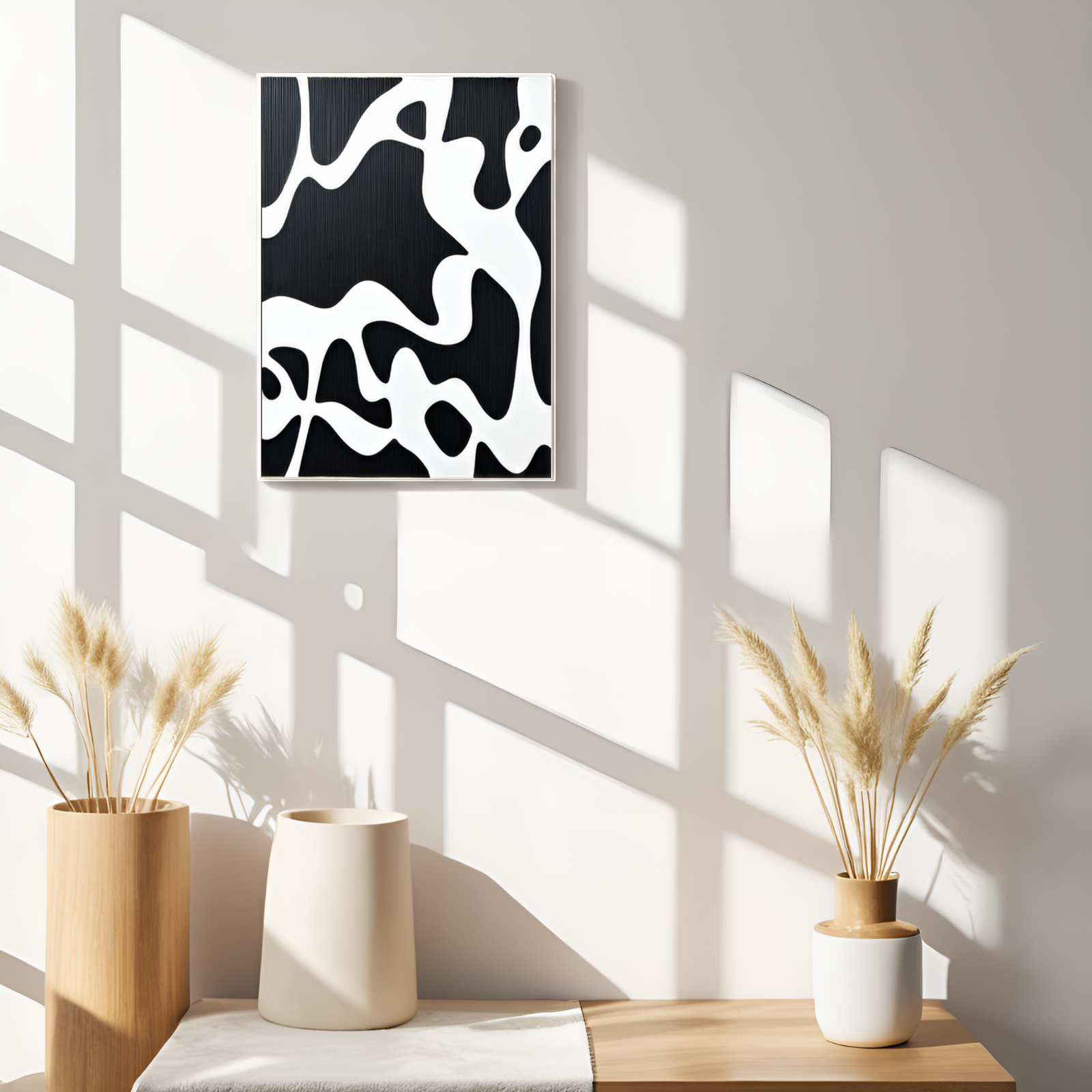 Abstract Meanderings: The Enigmatic Play of Black and White