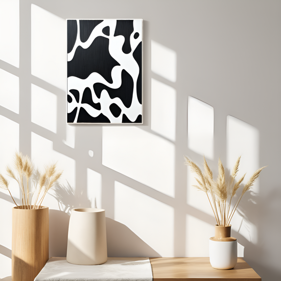 Abstract Meanderings: The Enigmatic Play of Black and White
