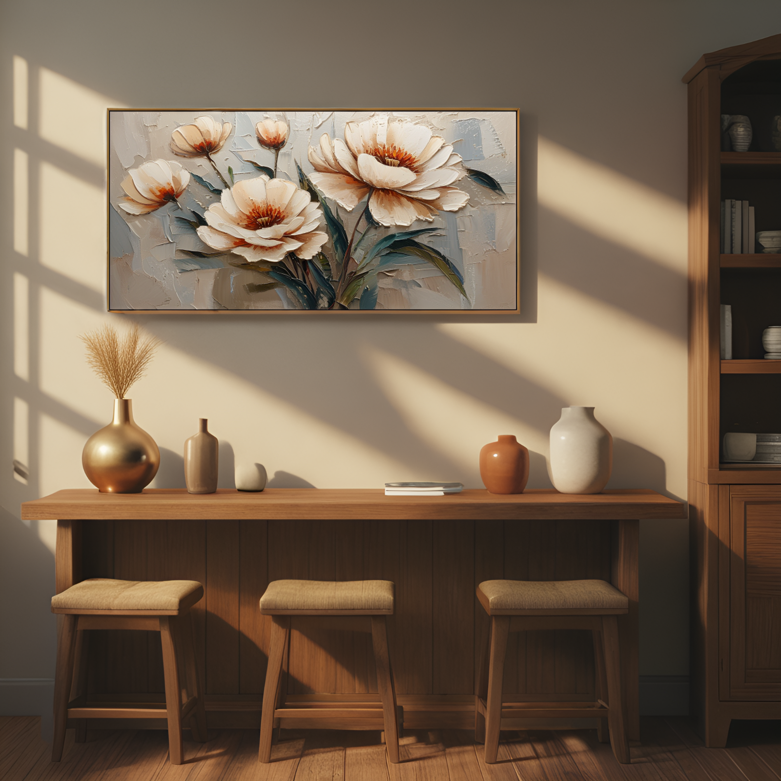 Still - life of Creamy Flowers