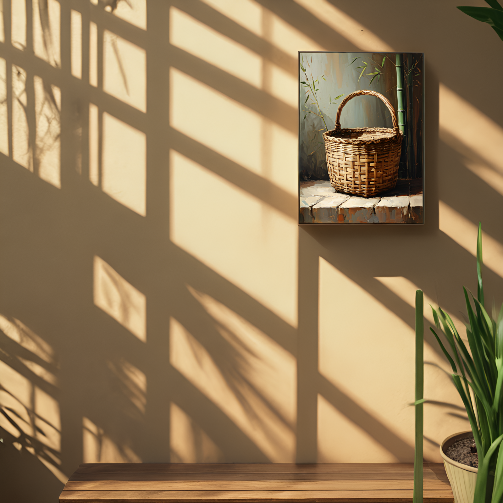 Rustic Reverie: The Bamboo Basket's Story