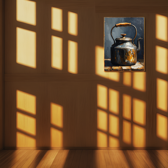 The Weathered Kettle: A Relic of Warmth