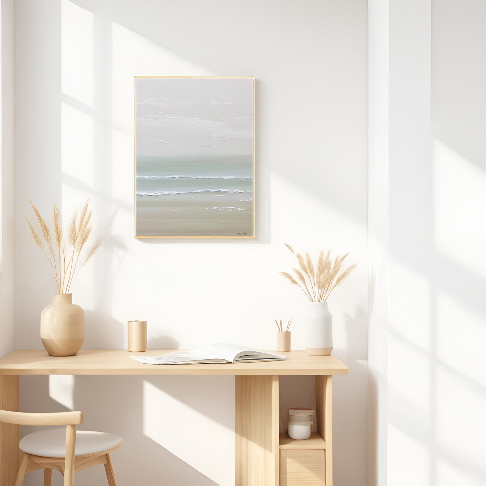 Serenity by the Shore: A Tranquil Seascape