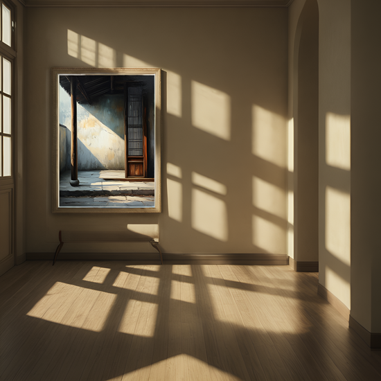 Echoes of Time in a Sun - Drenched Passageway