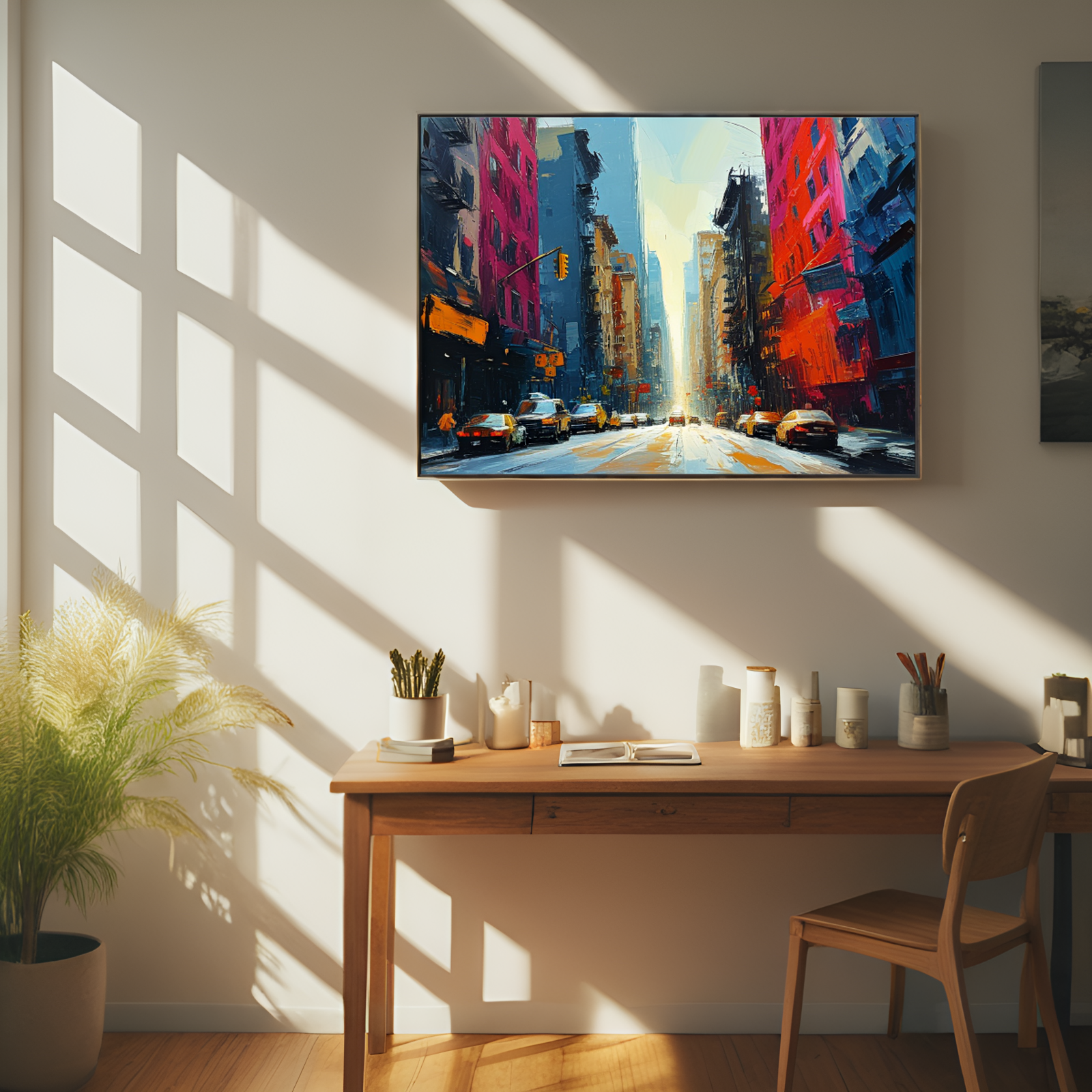 Sunlit City Street
