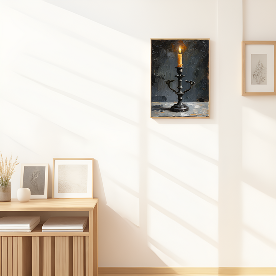 Flickering Hope: The Candle's Glow