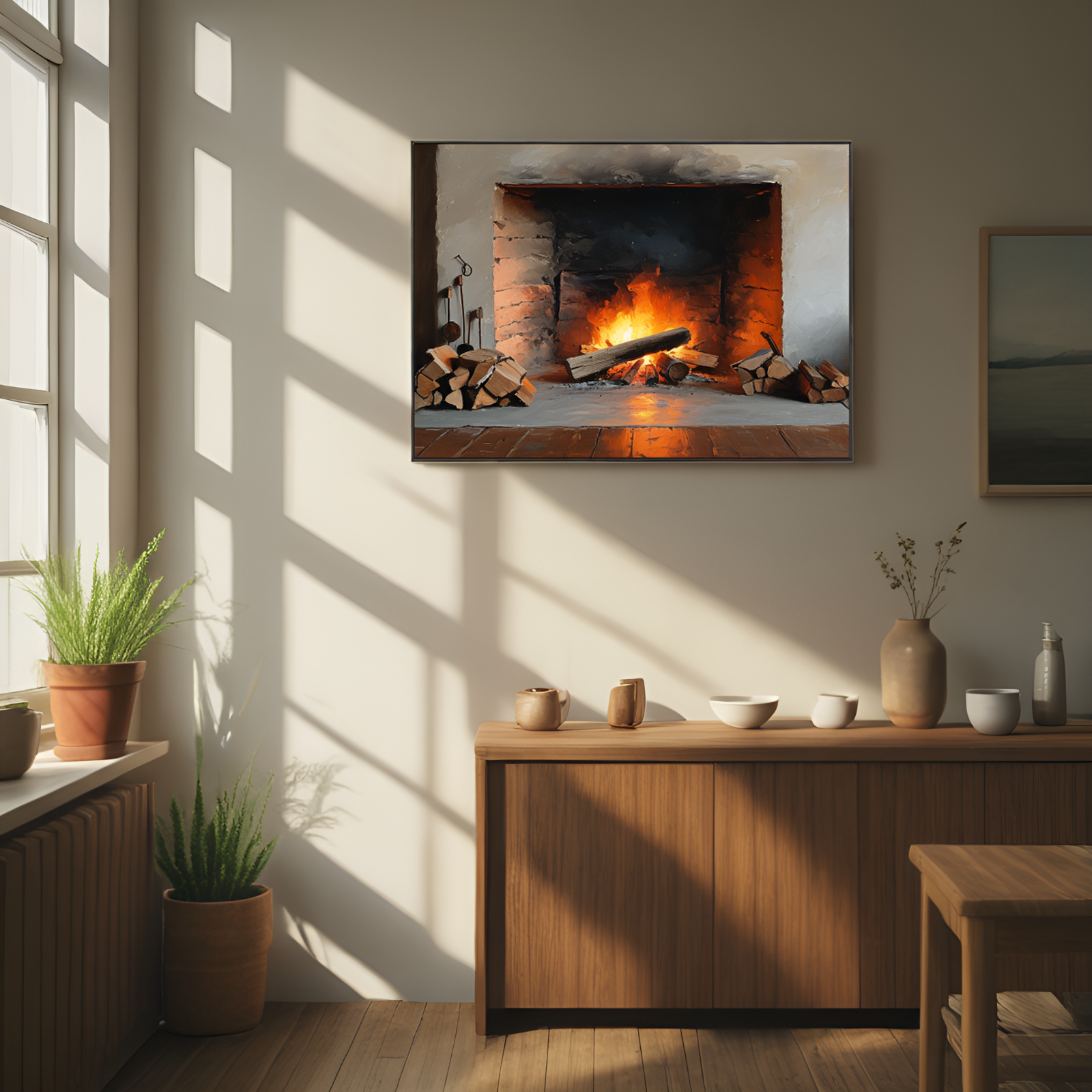 Blazing Warmth of the Hearth