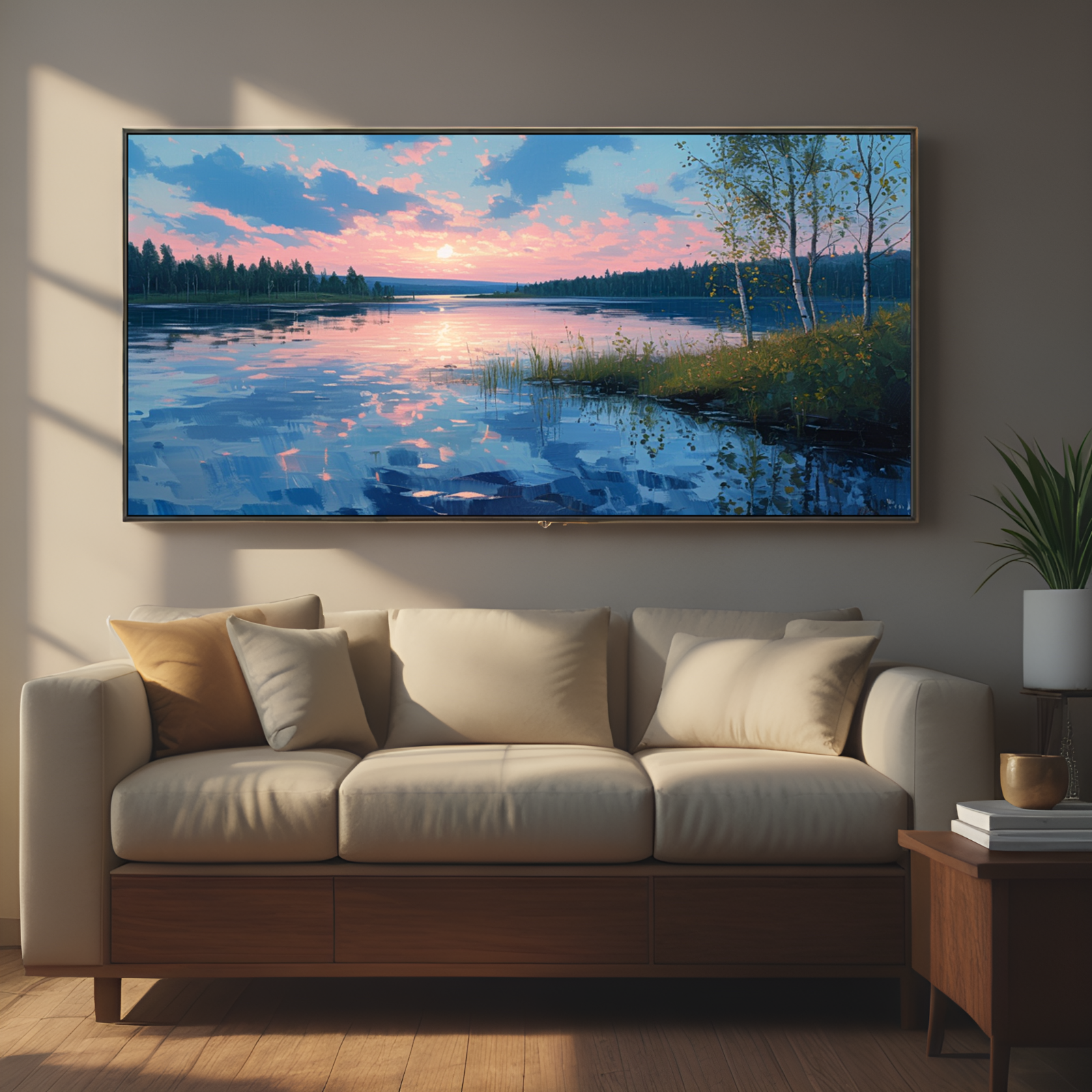 Serene Lake at Sunset