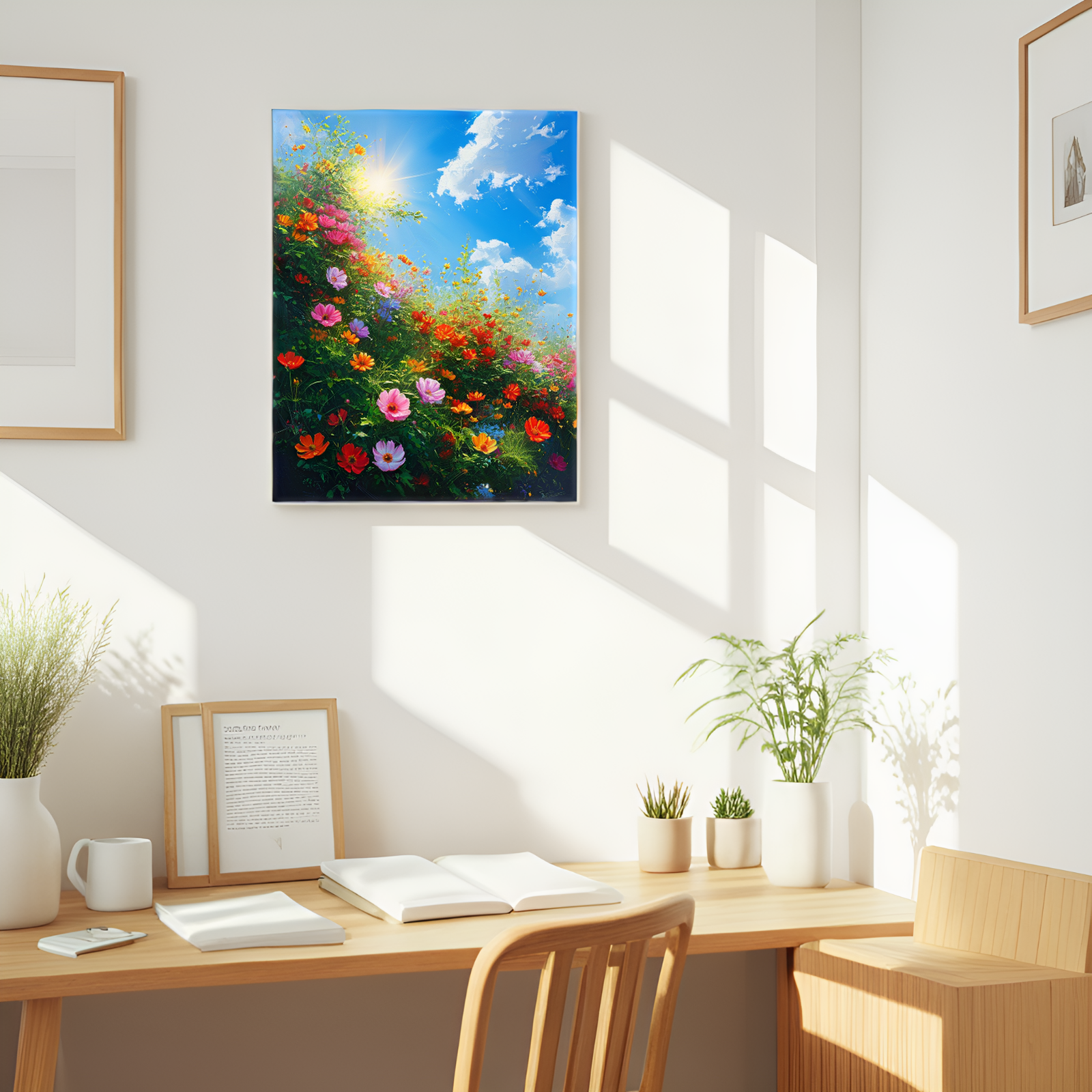Sun - Kissed Flower Field: A Symphony of Colors