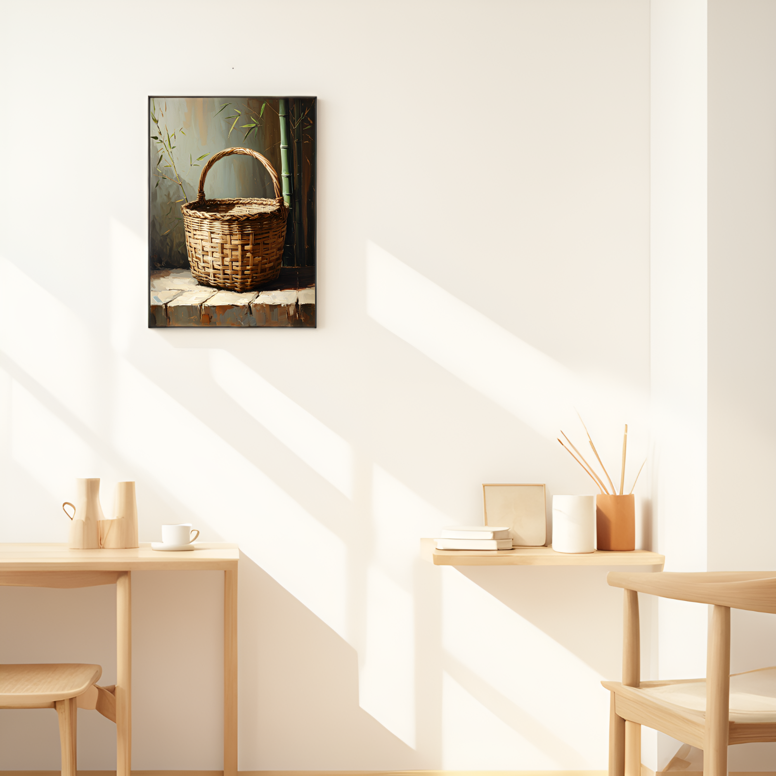 Rustic Reverie: The Bamboo Basket's Story