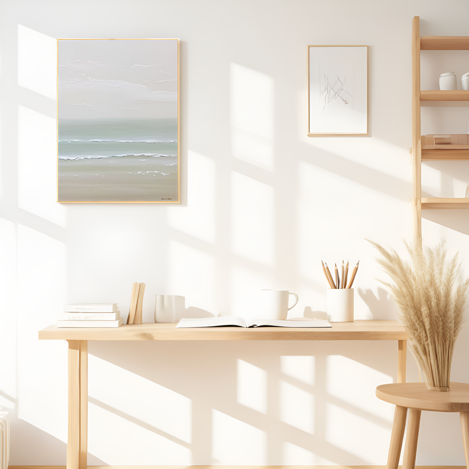 Serenity by the Shore: A Tranquil Seascape