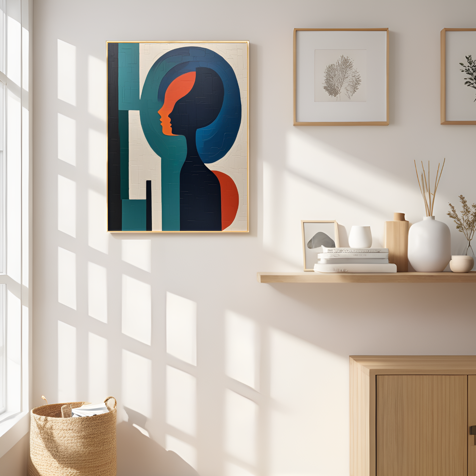 Enigmatic Profile: The Interplay of Color and Shape