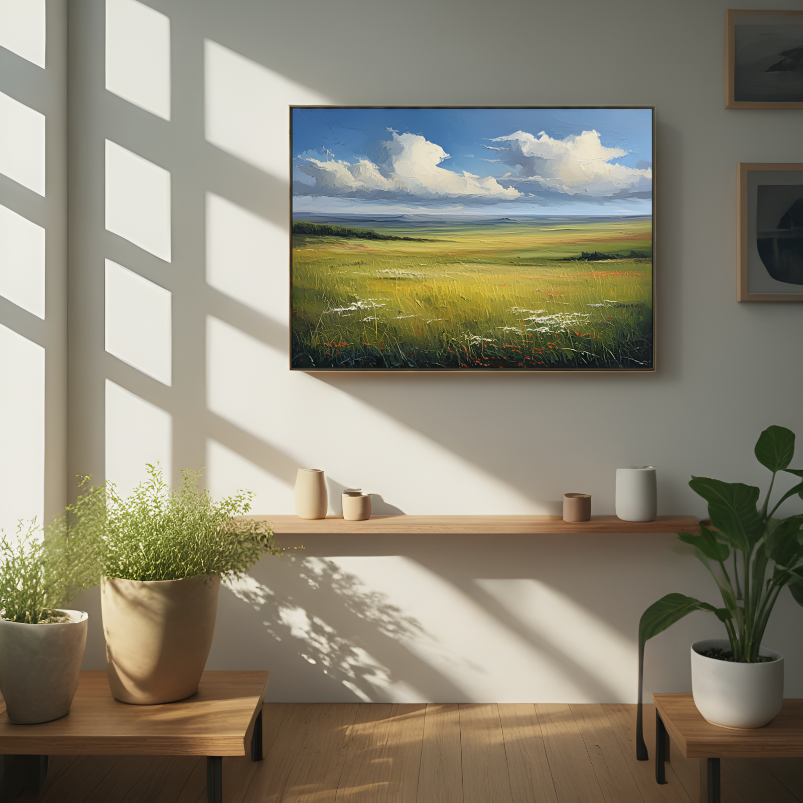 Vast Prairie Under a Dramatic Sky
