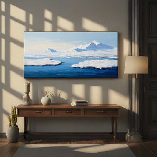 Frozen Arctic Landscape