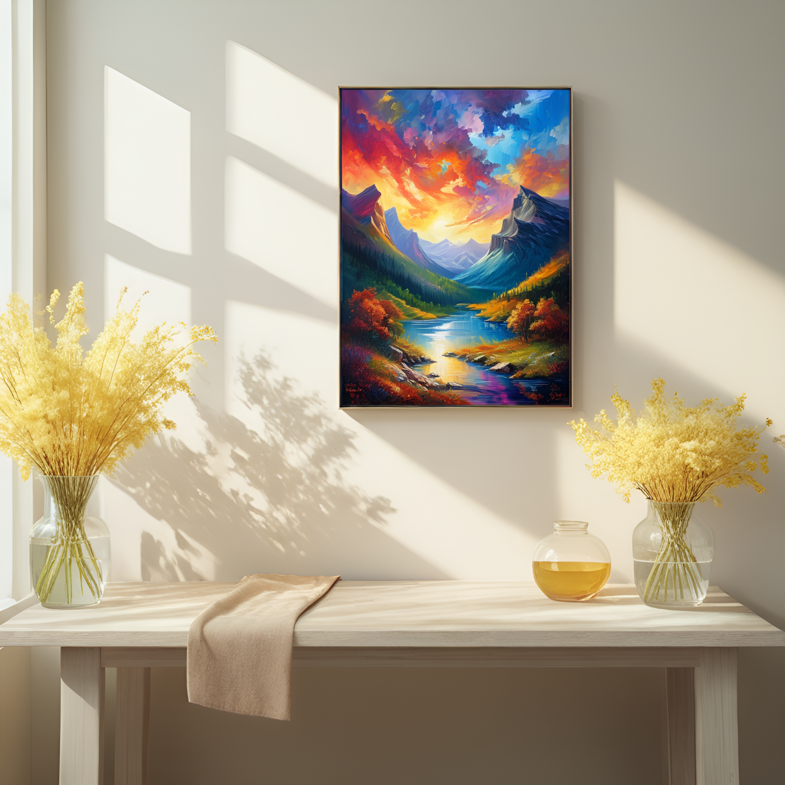 Splendid Sunset over Mountain Vistas