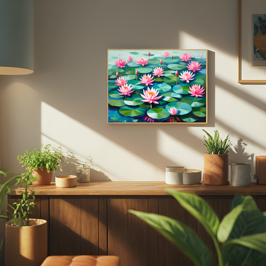 Enchanting Water Lily Pond