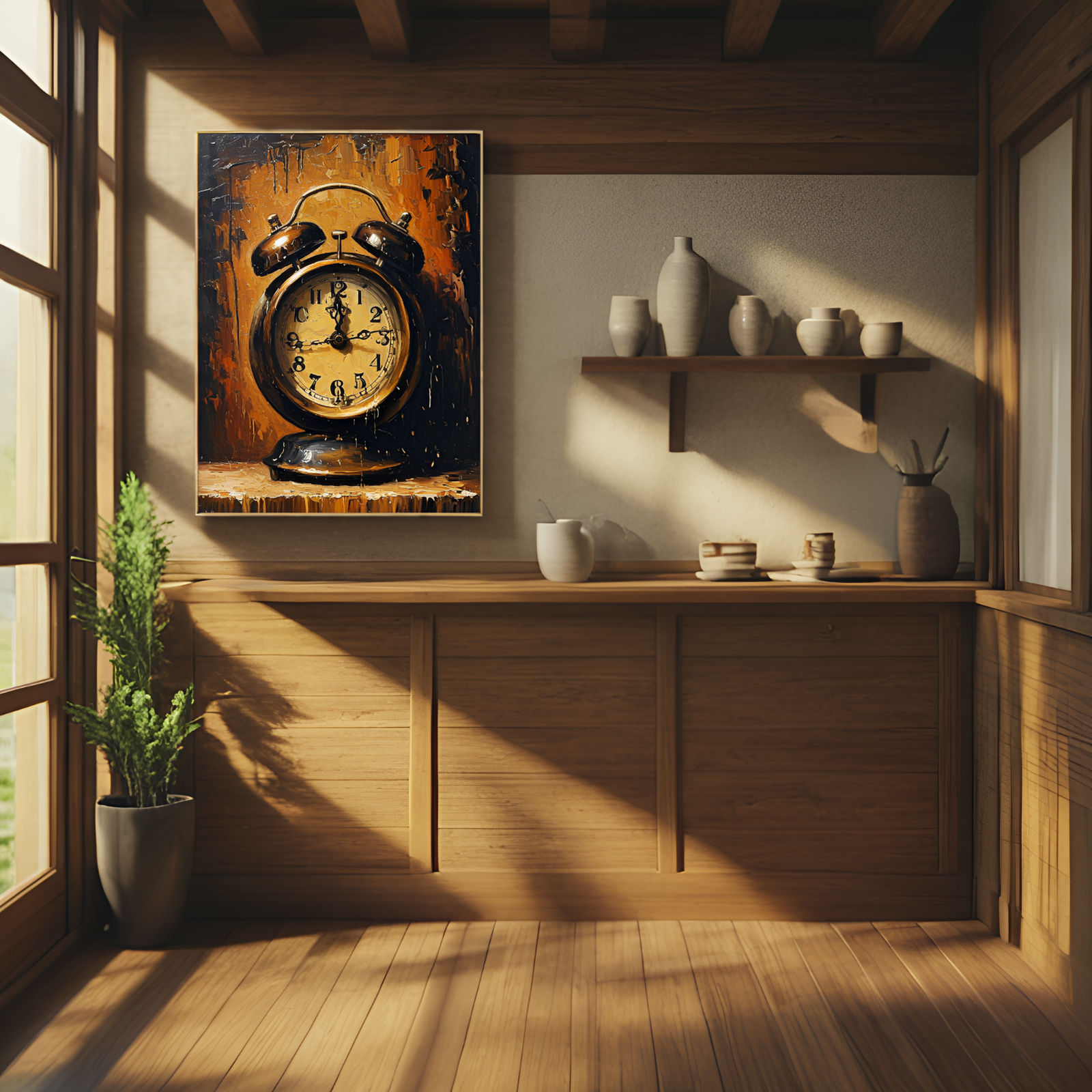 Time's Echo: The Vintage Alarm Clock