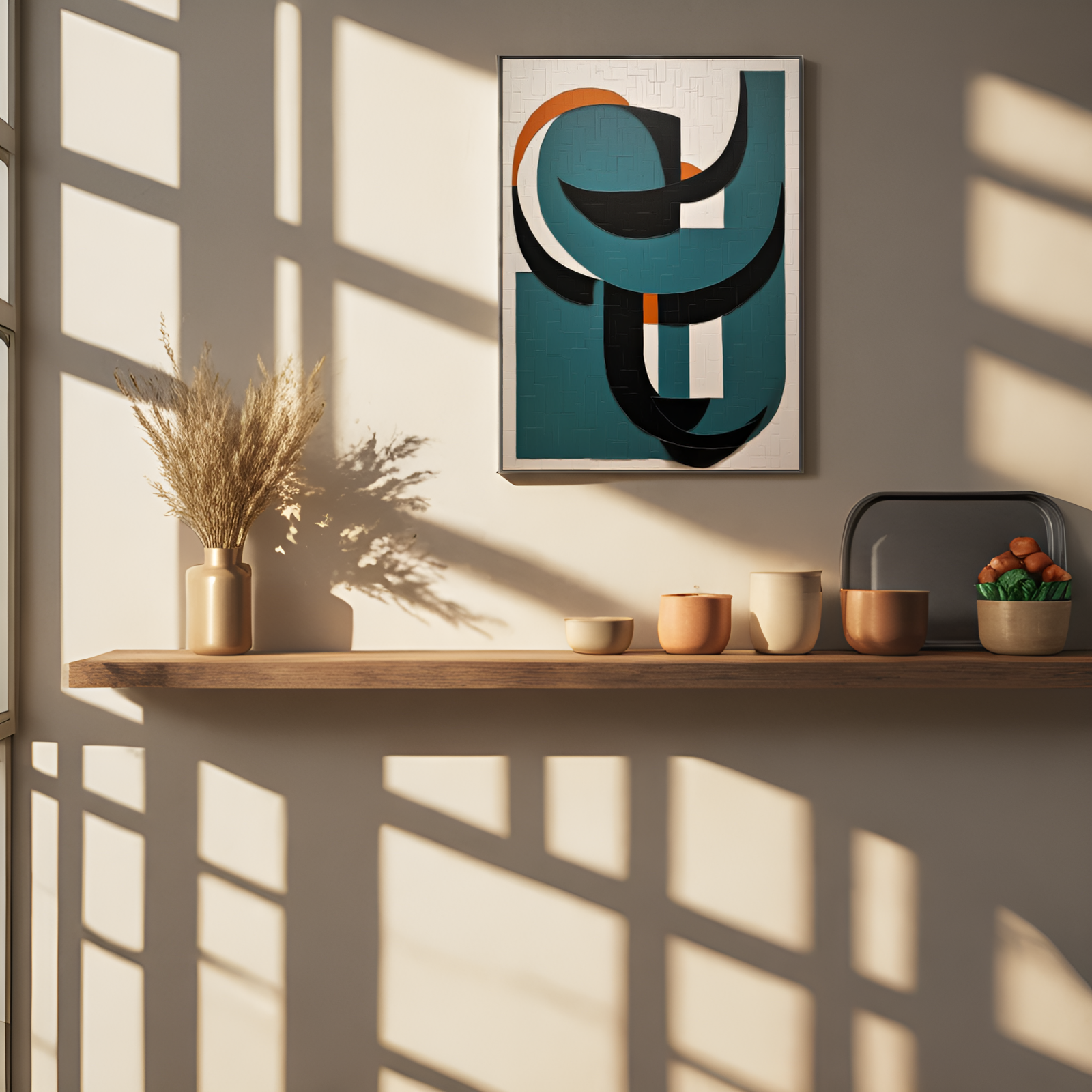 Geometric Symphony: The Dance of Shapes in Color