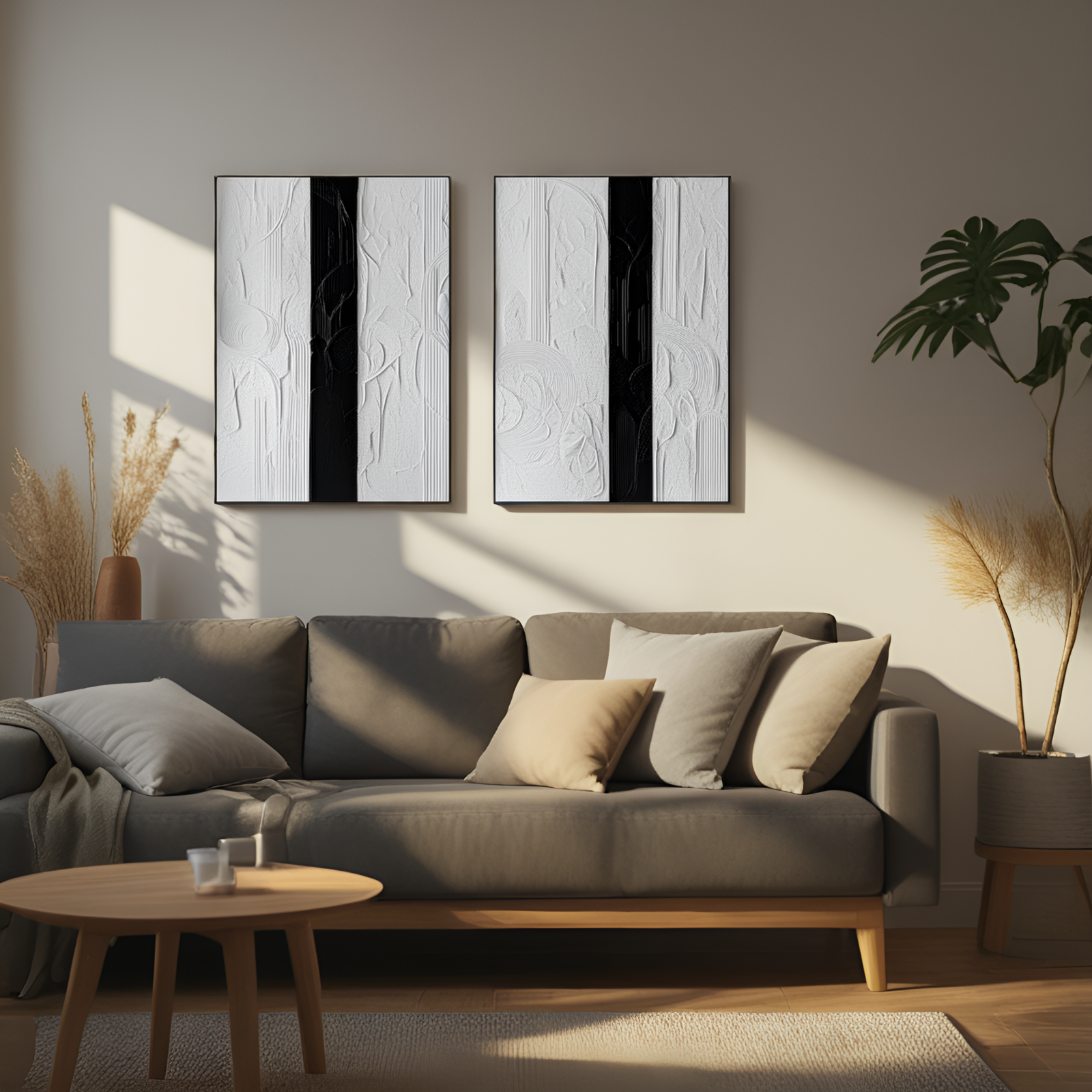 Contrast in Texture: The Interplay of Light and Shadow