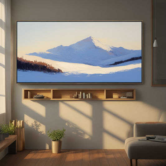 Snow - capped Mountain at Dawn