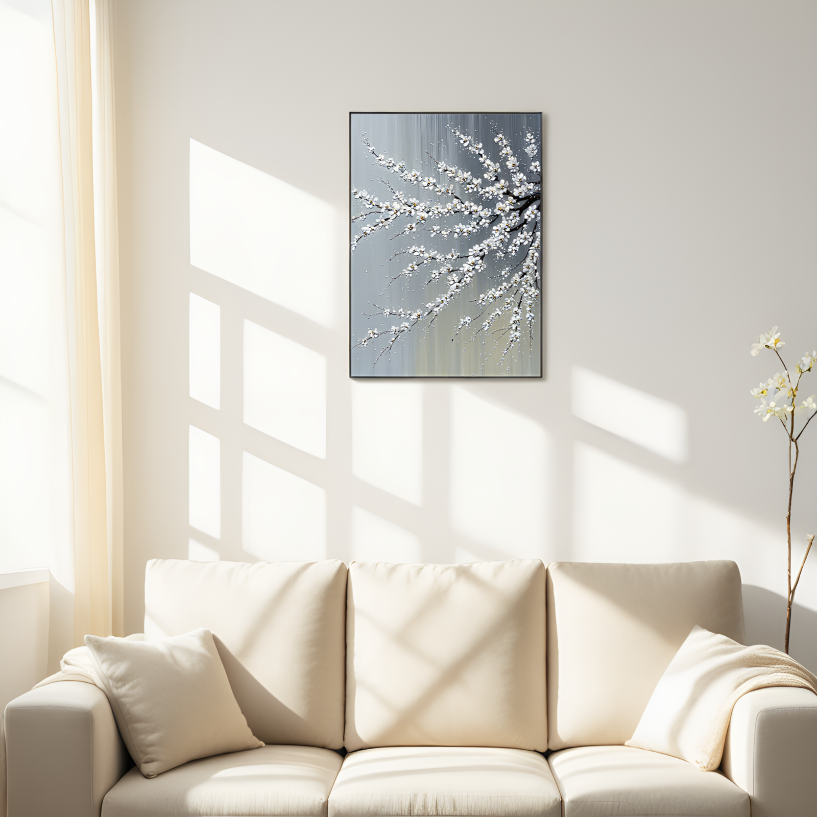 Blossoming Serenity: The Grace of Plum Branches