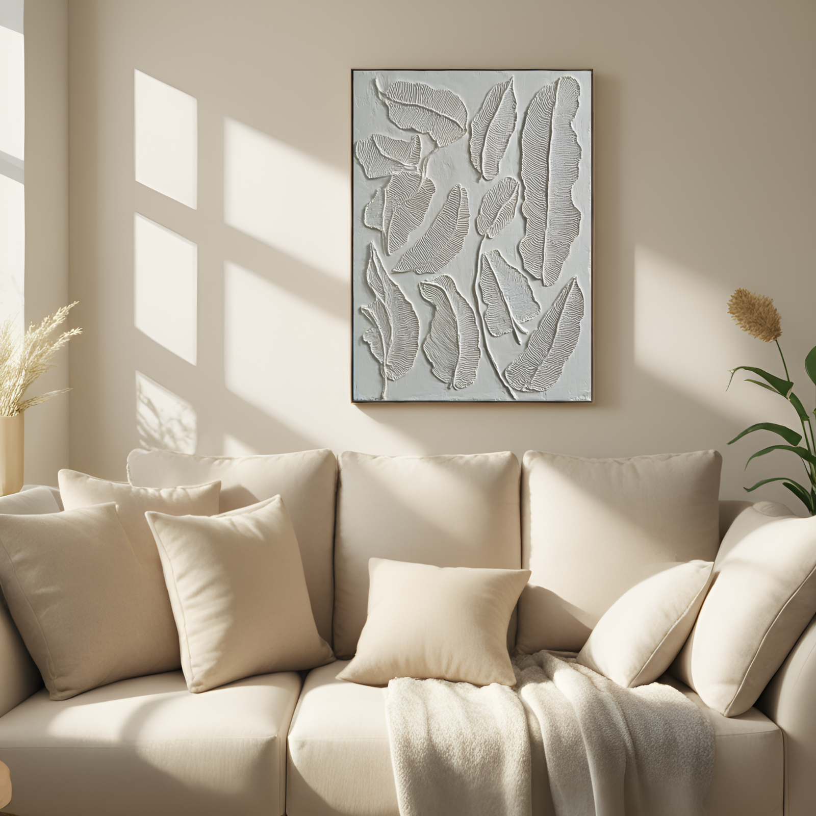 Échos silencieux du feuillage : l'art du relief des feuilles 
