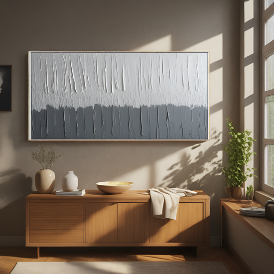 Abstract Gray Tonal Painting