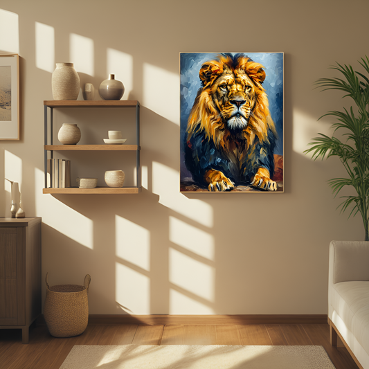 The Lion's Repose: Majesty in Stillness