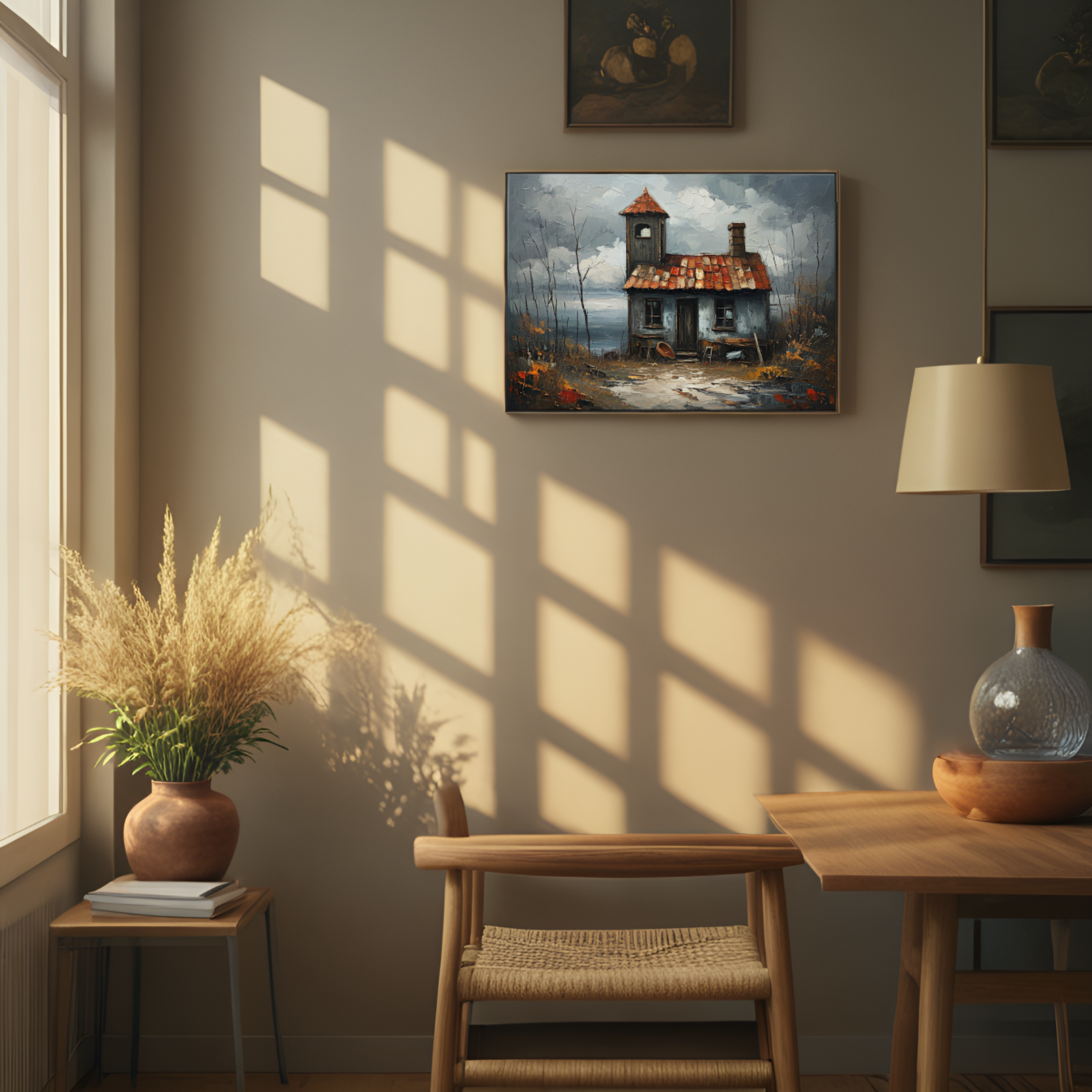The Lonely Cottage by the Shore