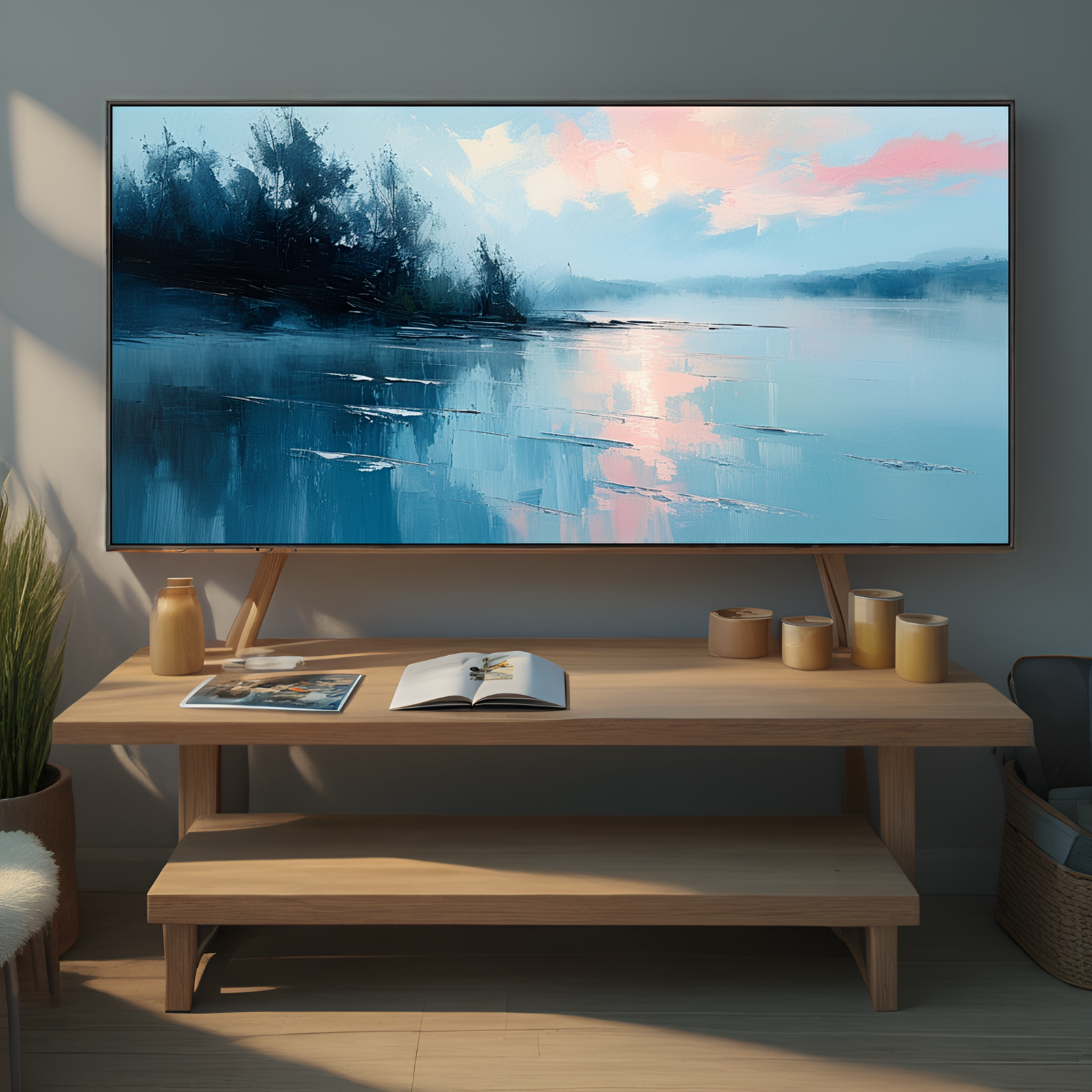Serene Lake at Dawn