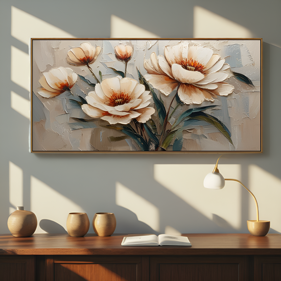 Still - life of Creamy Flowers