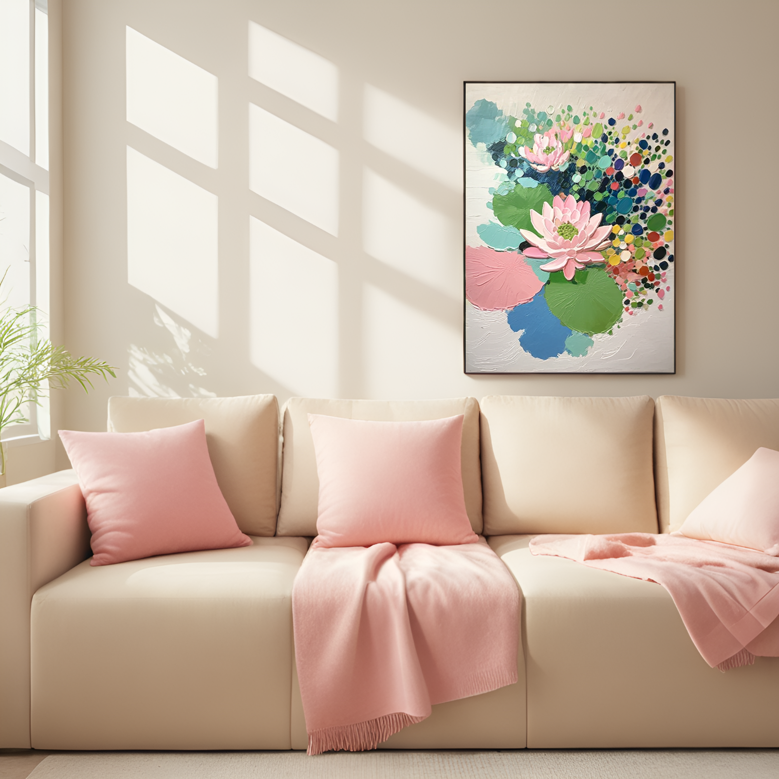 Enchanted Lotus Symphony: A Vivid Floral Dreamscape