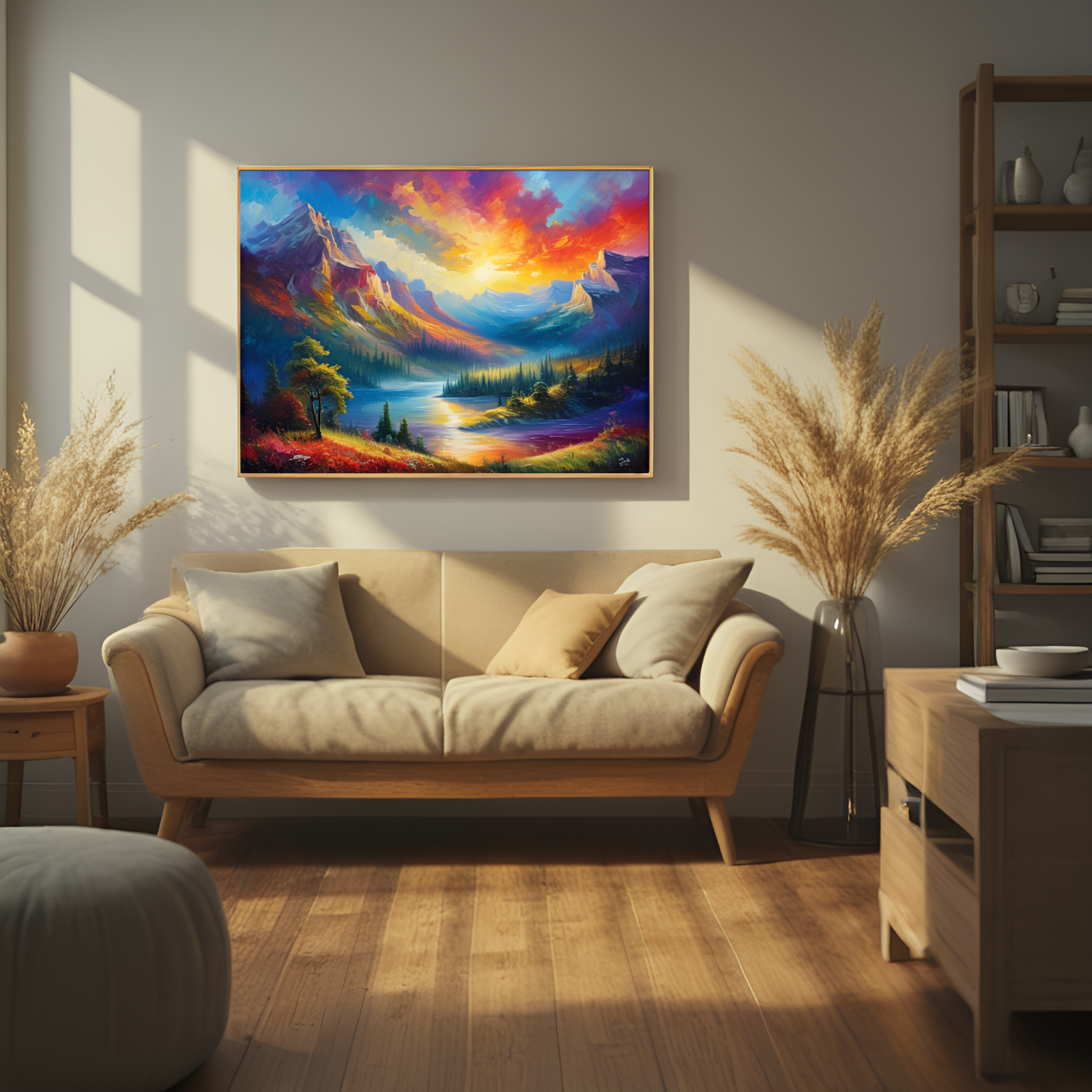 Spectacular Sunset over Mountainous Paradise