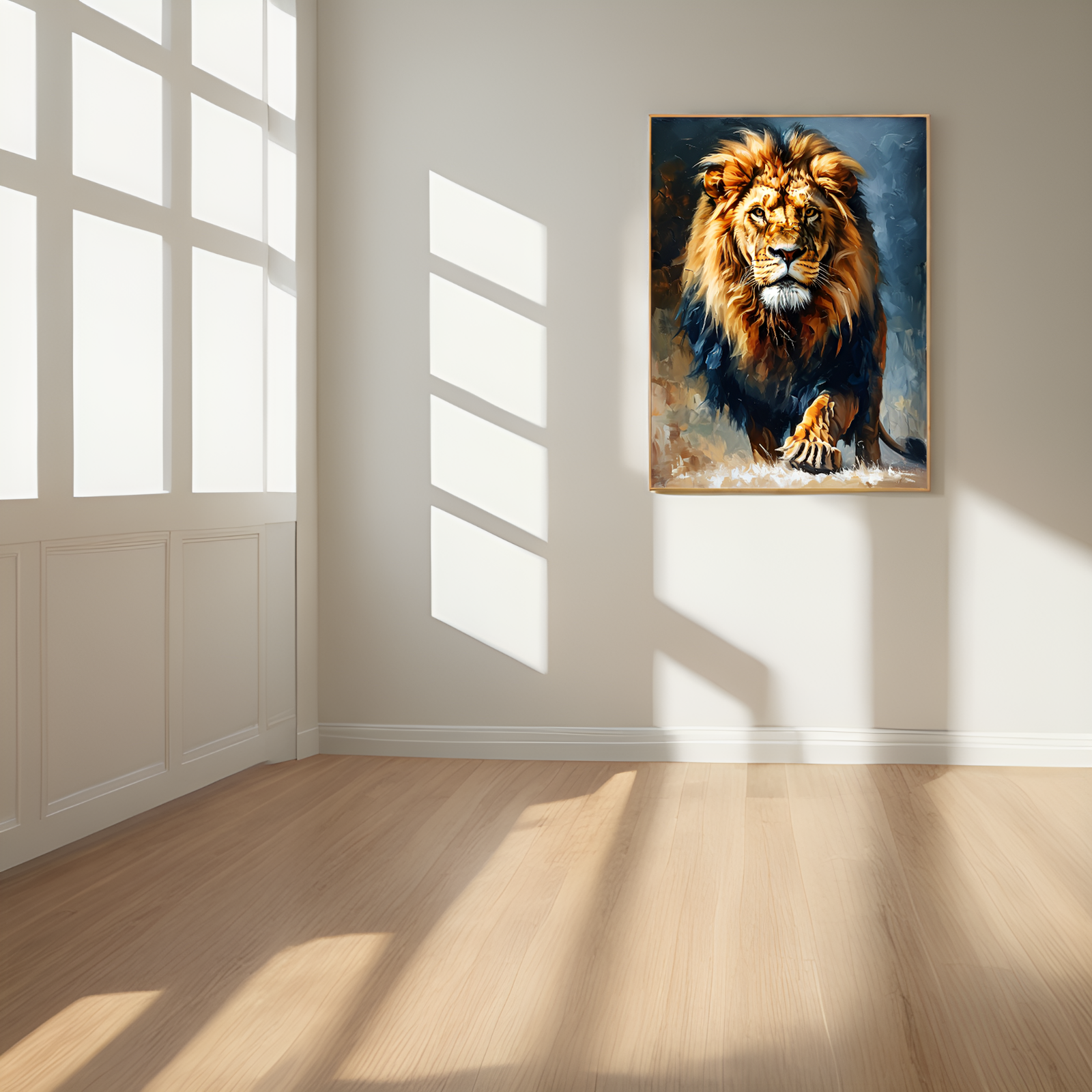 The Majestic Stride: King of the Savanna