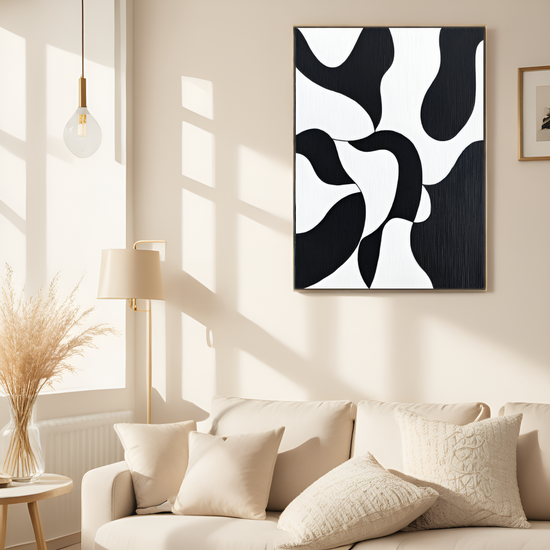 Abstract Rhythms: The Interplay of Black and White Forms