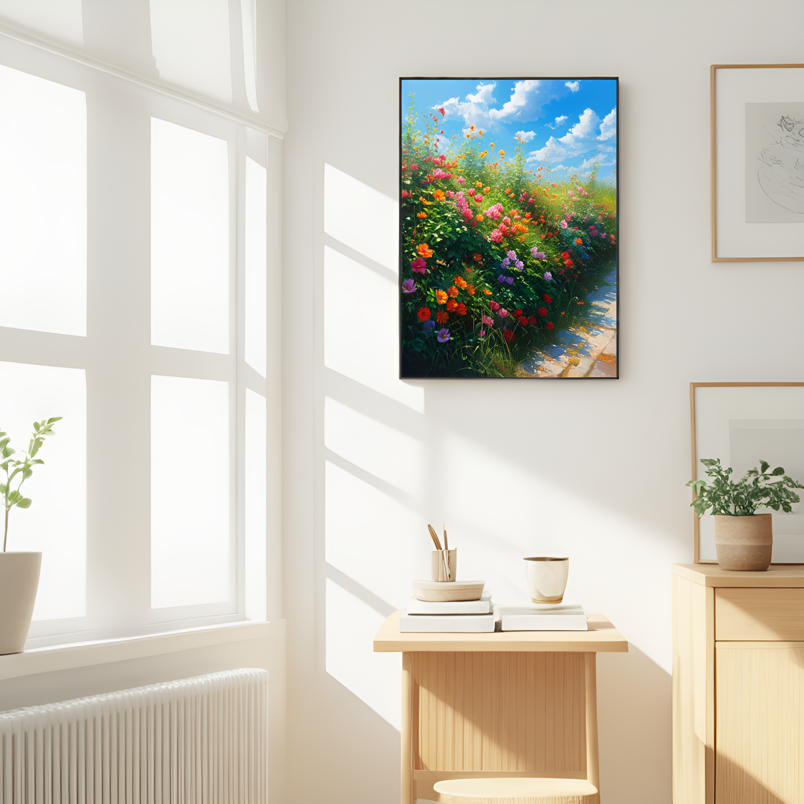 Pathway Through a Blossoming Paradise