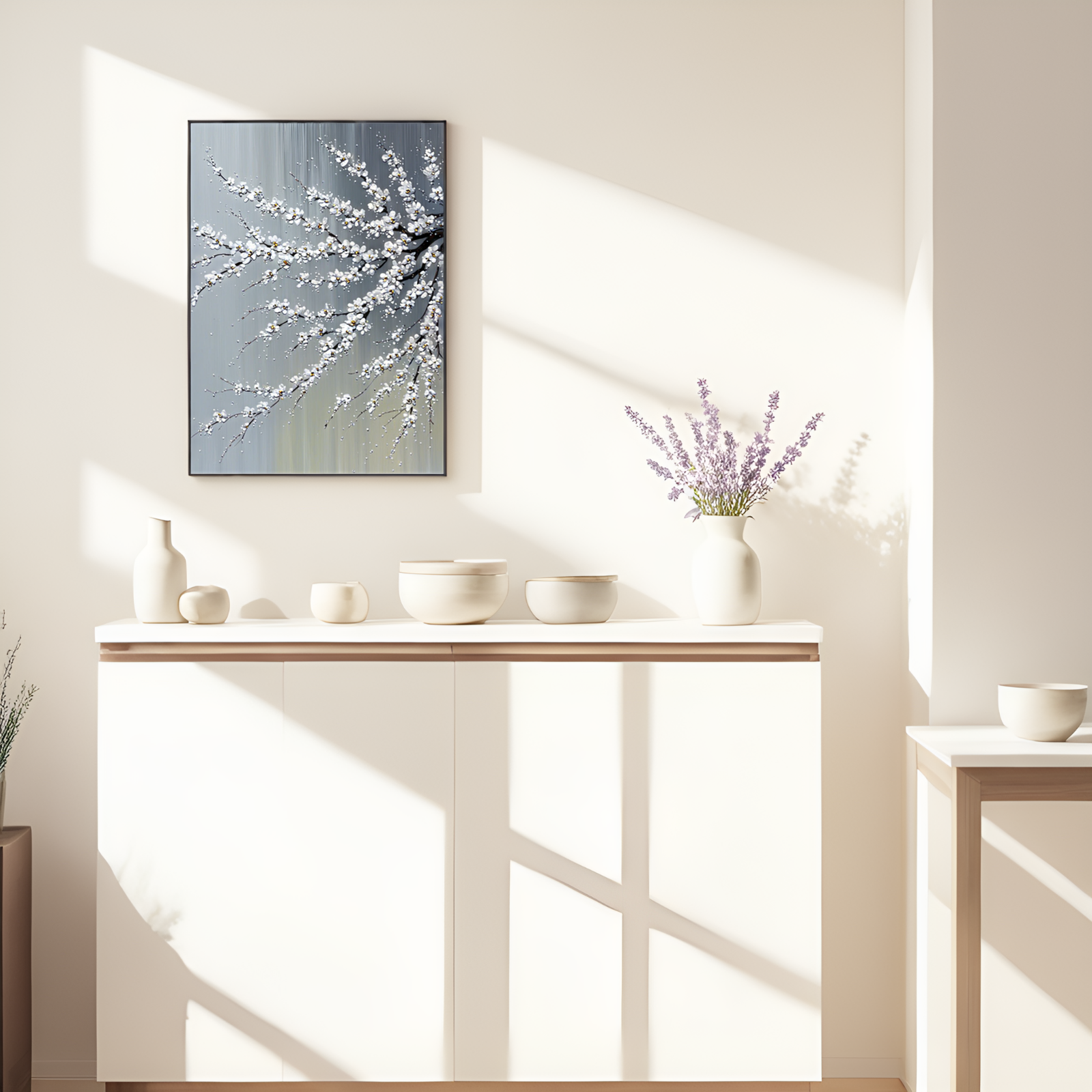 Blossoming Serenity: The Grace of Plum Branches