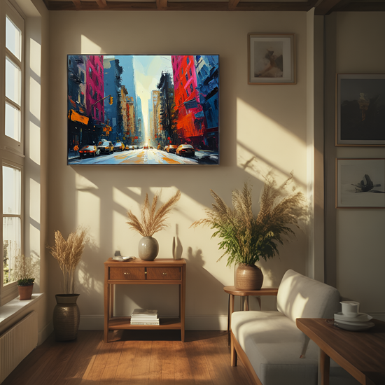Sunlit City Street