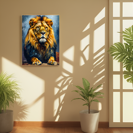 The Lion's Repose: Majesty in Stillness