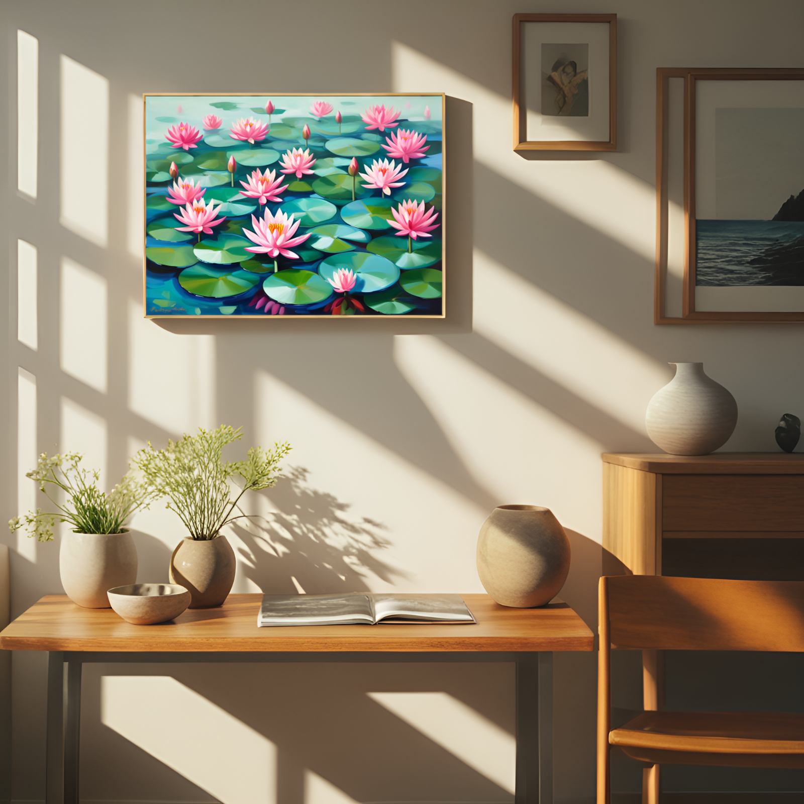 Enchanting Water Lily Pond