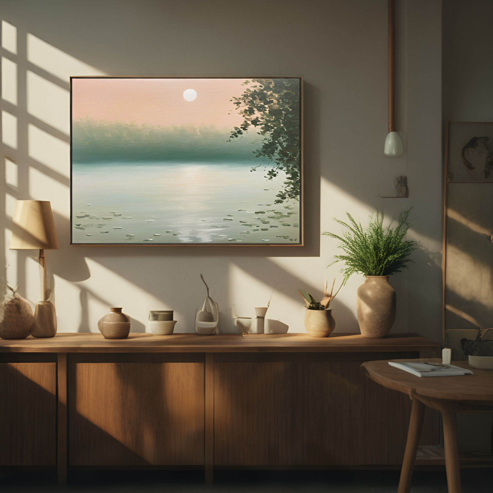 Moonlit Serenity on the Lake