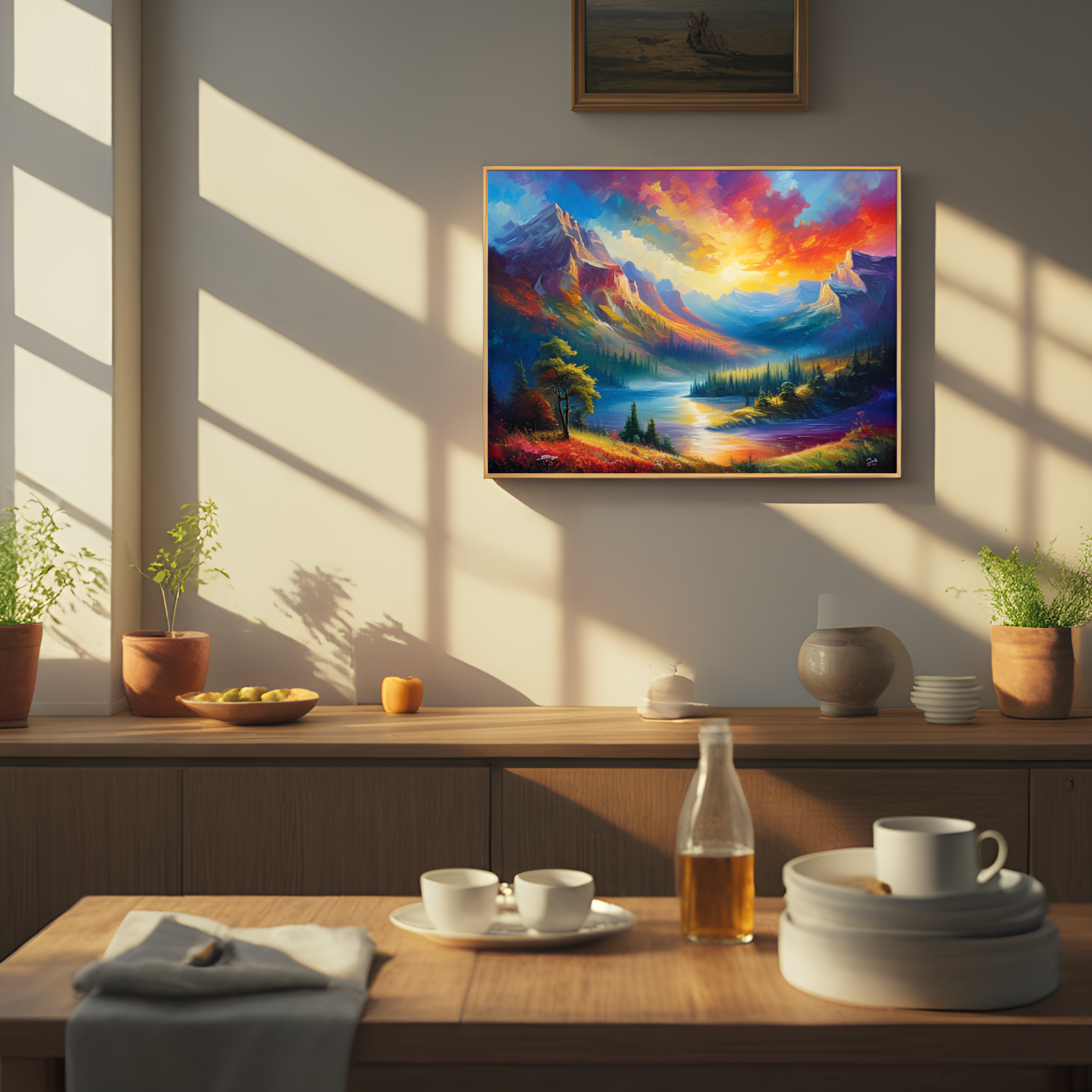 Spectacular Sunset over Mountainous Paradise